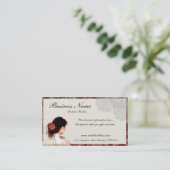 Jolis cartes de visite de conception de femme de (Debout devant)