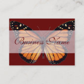 Jolis cartes de visite de papillon de monarque (Dos)