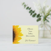 Jolis cartes de visite de tournesol (Debout devant)