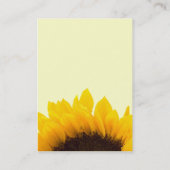 Jolis cartes de visite de tournesol (Dos)