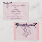 Jolis cartes de visite féeriques vintages (Devant / Derrière)