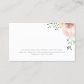 Jolis cartes de visite floraux pour aquarelle (Dos)