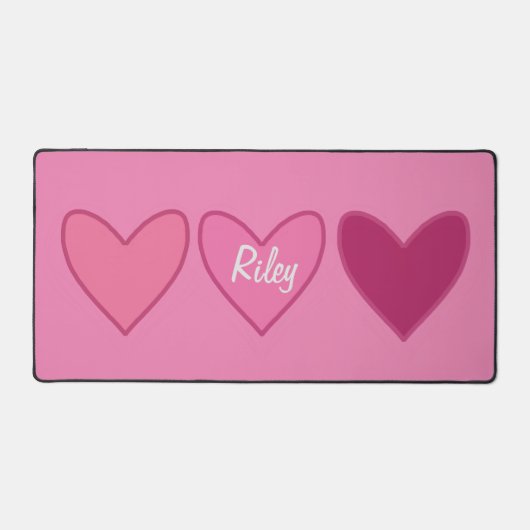 Jolis Cœurs Roses Saint-Valentin (Recto)