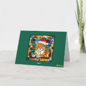 Jolis cookies de Noël de chat orange  Carte (Dos)