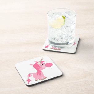 Jolis dessous de verre licorne en bubble gum en st