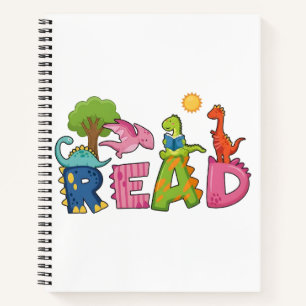 Jolis Dinosaures Lisent un Livre Enseignant Élémen