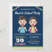 Jolis élèves | Invitation à la fête de rentrée sco (Devant)