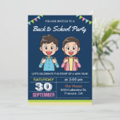 Jolis élèves | Invitation à la fête de rentrée sco (Debout devant)