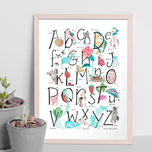 Jolis enfants ABC Alphabet | Décoration murale pou