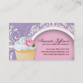 Jolis et élégants cartes de visite de petit gâteau (Dos)