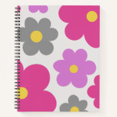 Jolis fleurs rose & violet Cahier à spirale (Devant)