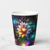 Jolis gobelets en papier Fleurs vives (Recto)