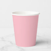Jolis gobelets en papier rose doux (Verso)