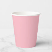 Jolis gobelets en papier rose doux (Recto)