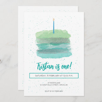 Jolis Invitation Vert Premier anniversaire