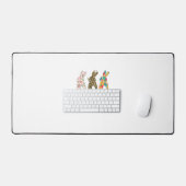 Jolis lapins de Pâques Léopard Bunny et Flower Bun (Clavier et souris)