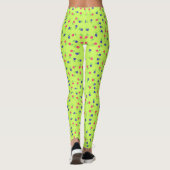 Jolis leggings à fleurs Chartreuse (Dos)
