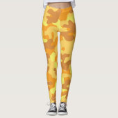 Jolis leggings de camouflage jaune (Devant)