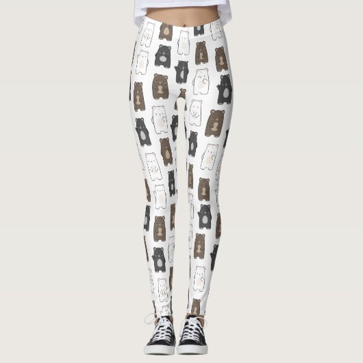 Jolis leggings de YOGA imprimés (Devant)