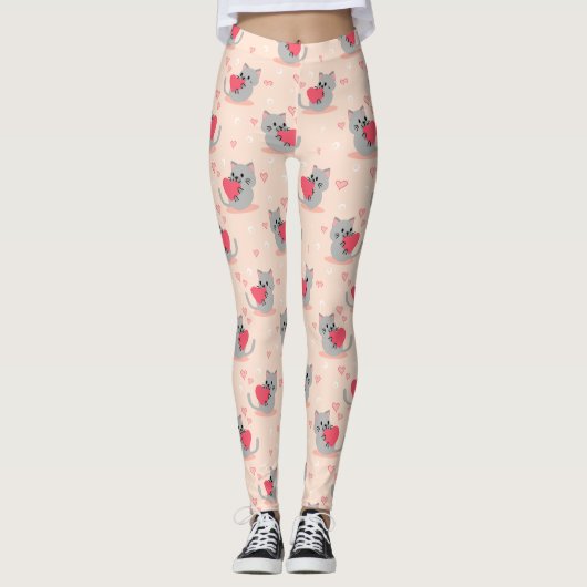 Jolis leggings de YOGA imprimés (Devant)