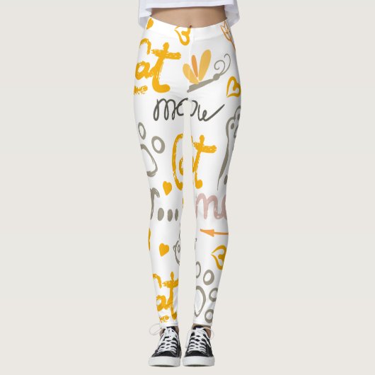 Jolis leggings de YOGA imprimés (Devant)