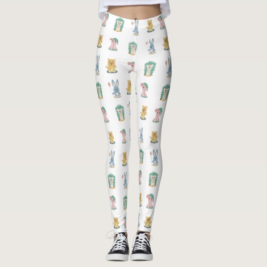 Jolis leggings de YOGA imprimés (Devant)