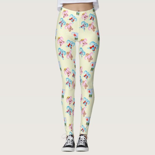 Jolis leggings de YOGA imprimés (Devant)