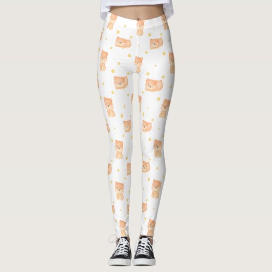 Jolis leggings de YOGA imprimés (Devant)