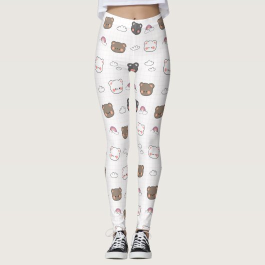 Jolis leggings de YOGA imprimés (Devant)