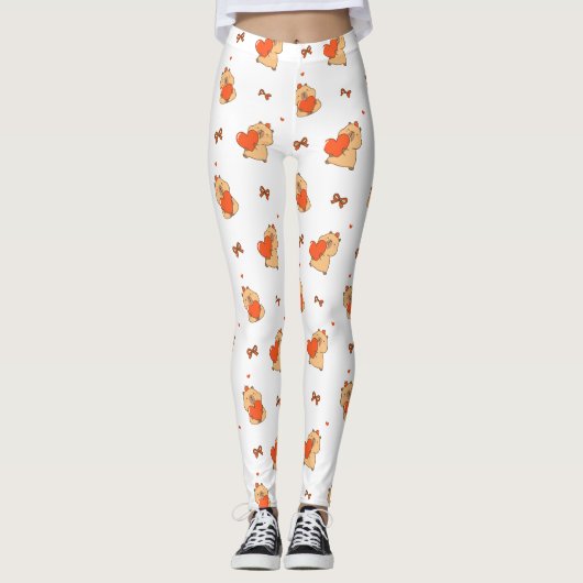 Jolis leggings de YOGA imprimés (Devant)