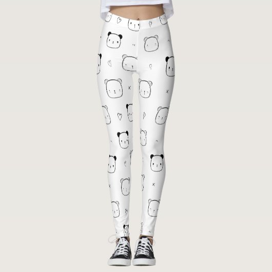 Jolis leggings de YOGA imprimés (Devant)