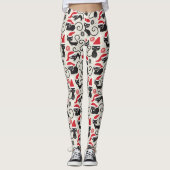 Jolis Leggings Imprimés Chatons de Noël (Devant)
