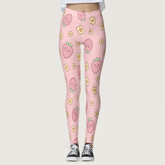 Jolis leggings imprimés YOGA (Devant)