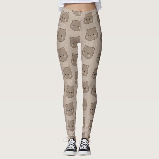 Jolis leggings imprimés YOGA (Devant)
