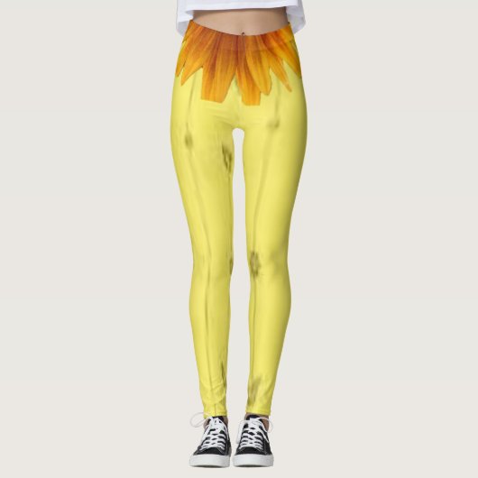 Jolis Leggings Jaunes Longs au Soleil (Devant)
