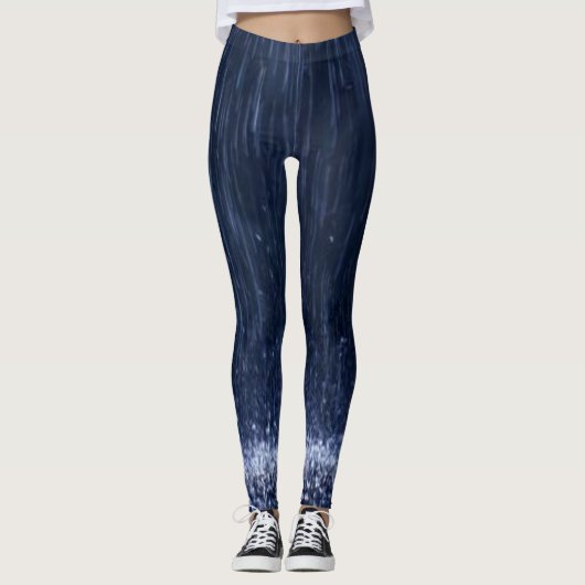 Jolis leggings longs bleu pluie (Devant)