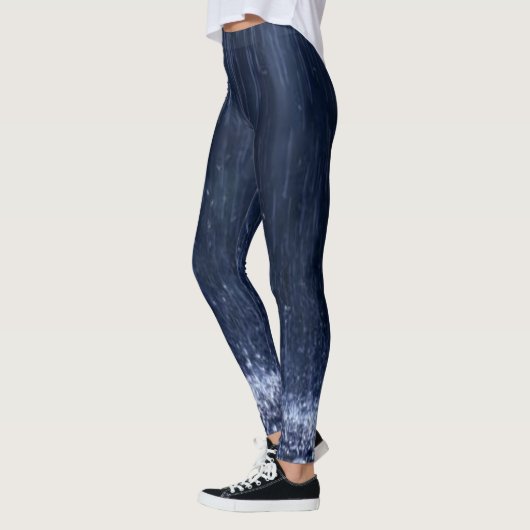 Jolis leggings longs bleu pluie (Gauche)