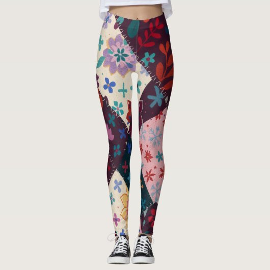 Jolis leggings patchwork (Devant)