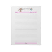 Jolis notes quotidiens marron chat bloc-notes (Tourné)