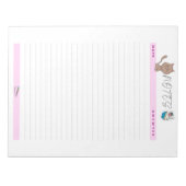 Jolis notes quotidiens marron chat bloc-notes (Devant)
