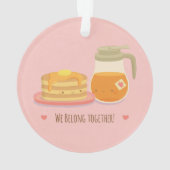 Jolis pancakes et érable appartiennent ensemble Or (dos)