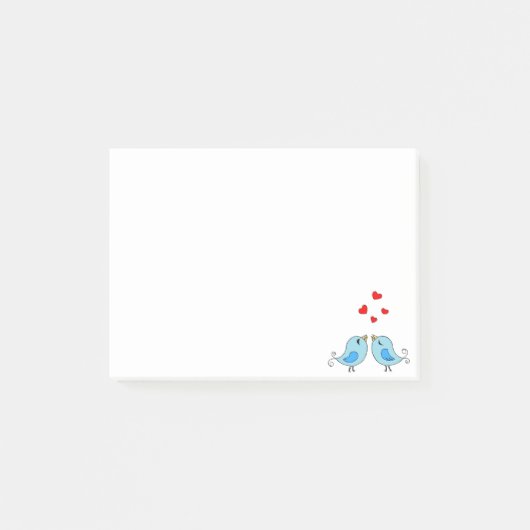 Jolis petits oiseaux bleus Choses à Faire Post-it  (Devant)