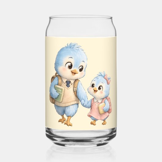 Jolis Petits Oiseaux Bleus Frères et Sœurs Peuvent (Recto)