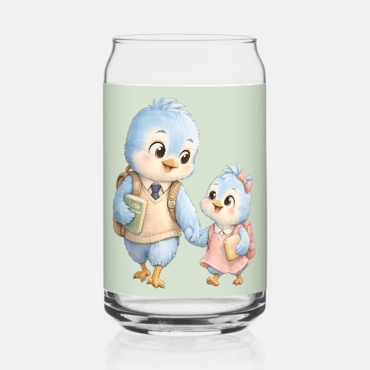 Jolis Petits Oiseaux Bleus Frères et Sœurs Peuvent (Recto)