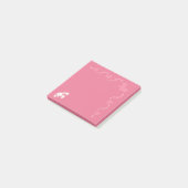 Jolis Post-it Notes Carnet Lapin Rose Ruban (Incliné)
