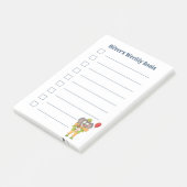 Jolis Post-It Notes Enfant Éléphant Clown Objectif (Incliné)