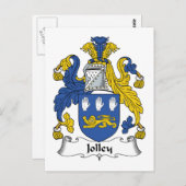 Jolley Family Crest Briefkaart (Voorkant / Achterkant)