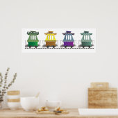 JOLLEY TROLLEY TRAIN POSTER DE FAIRYLAND (Cuisine)
