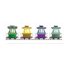 JOLLEY TROLLEY TRAIN POSTER DE FAIRYLAND