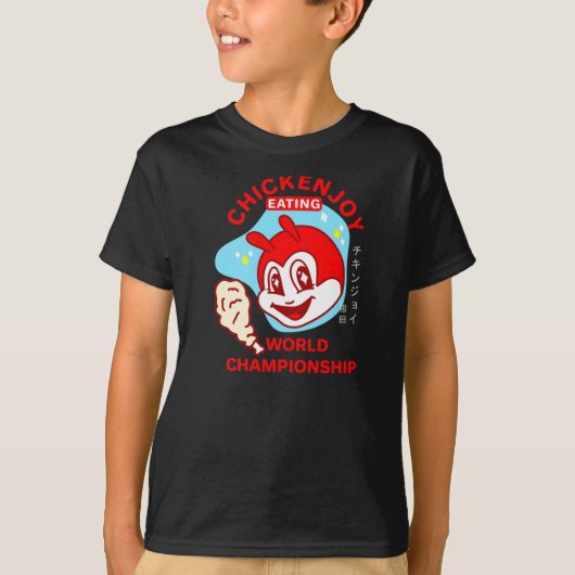 JOLLIBEE CHICKENJOY EATING WORLD CHAMPIONSHIP Shir T-shirt (Voorkant)